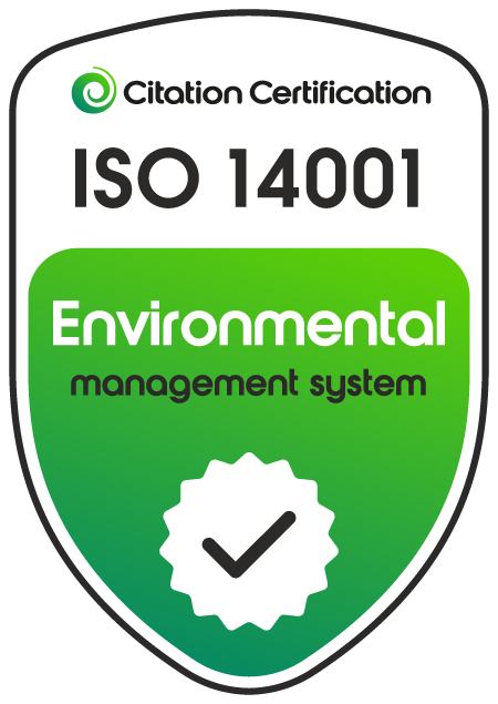 ISO 14001 Environmental Management certified